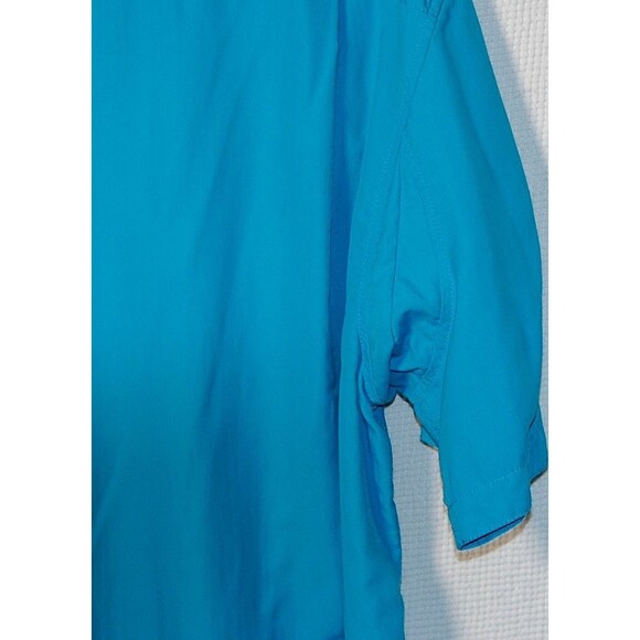 Duluth Trading Company Outdoor Nylon Shirt Button Up Blue Sz L - Picture 3 of 6